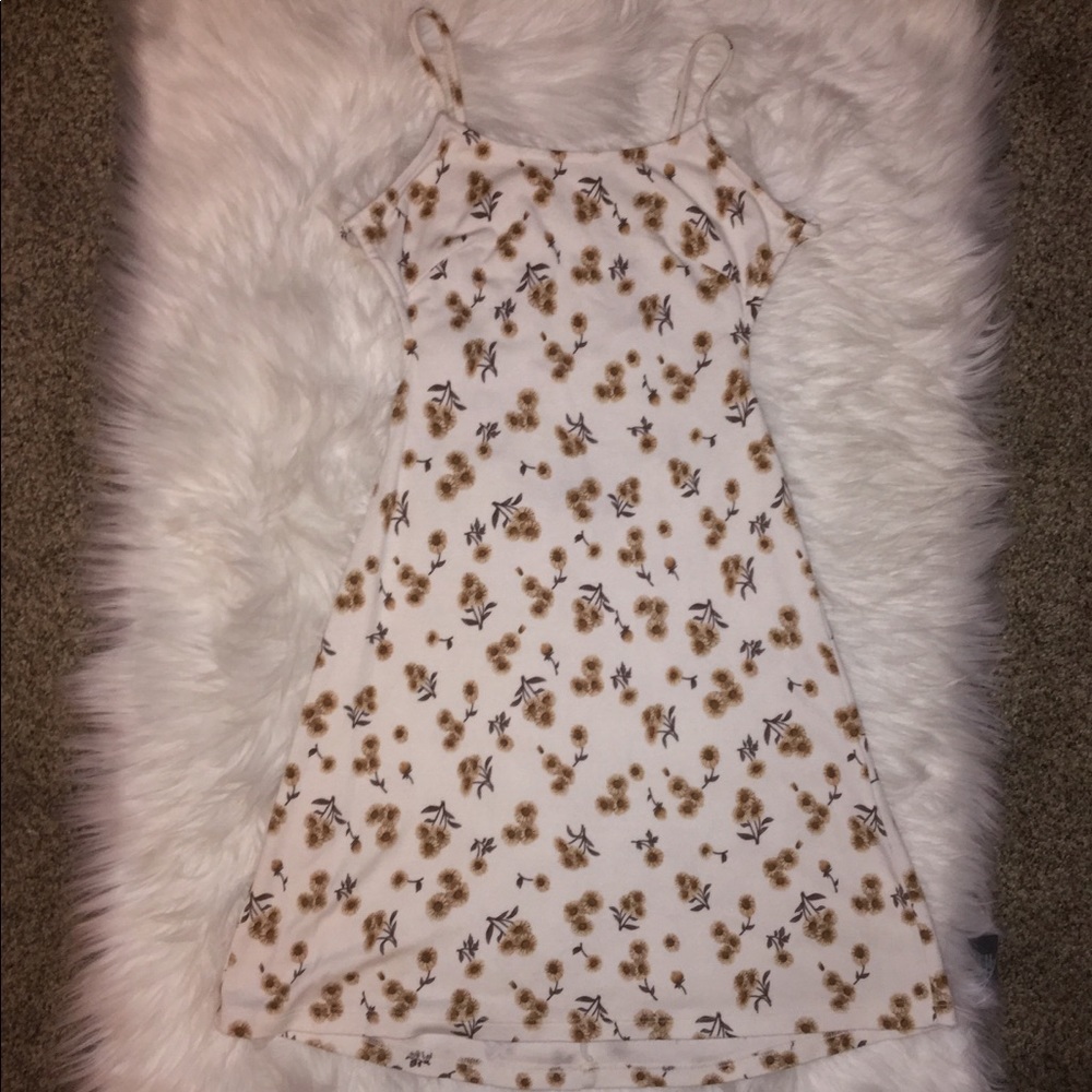 Mini White Floral Dress